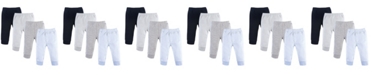 Luvable Friends Tapered Ankle Pants, 4-Pack, 0-24 Months